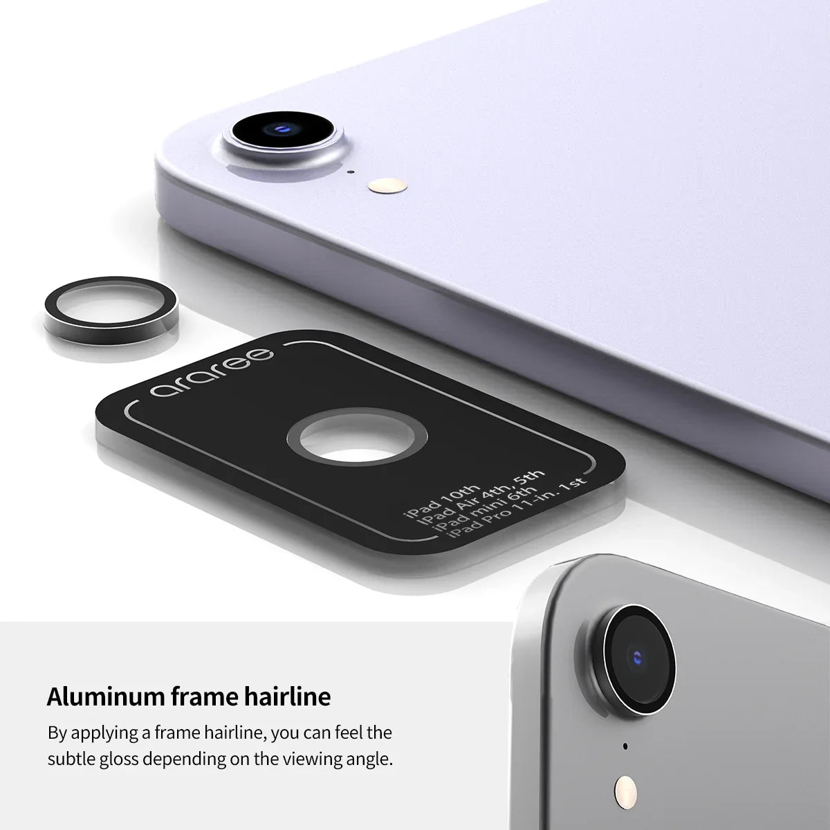 Araree Core Camera Metal Ring For iPad Air M2 11-In & 13-In - Clear - Tashqila Araree Core Camera Metal Ring For iPad Air M2 11-In & 13-In - Clear - Tashqila